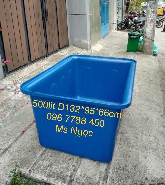 Bán thùng nhựa nuôi cá 500 lít giá rẻ - Lhe 0967788450 Ms Ngọc