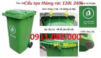 Cách sử dụng các màu của thùng rác nhựa- Thùng rác 120L 240L 660L giá rẻ- lh 0911082000