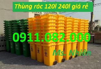 Nơi sản xuất và cung cấp thùng rác 120l 240L 660L giá rẻ tại sài gòn- lh 0911082000