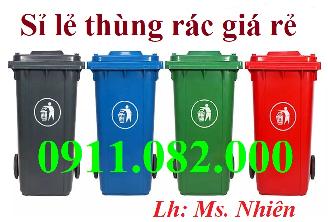  Thùng rác 120 lít 240 lít 660 lít nắp kín giá sỉ lẻ- thùng rác giá rẻ tại bạc liêu- lh 0911082000