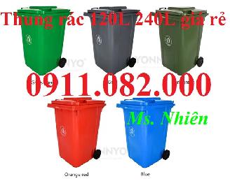  Cung cấp thùng rác 120L 240L 660L giá sỉ- Thùng rác ngoài trời giá rẻ- lh 0911082000