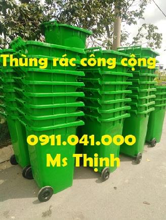 Thùng rác 120lit đảm bảo vệ sinh lh 0911.041.000