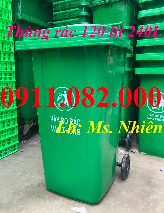  Cung cấp thùng rác giá rẻ- giảm giá thùng rác 120L 240l tại cần thơ- lh 0911082000
