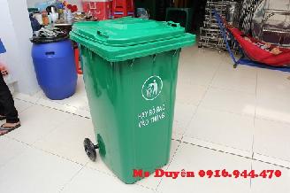 Thùng rác công cộng 240 lít, thùng rác nhựa 240 lít giá rẻ call 0916.944.470 Ms Duyên