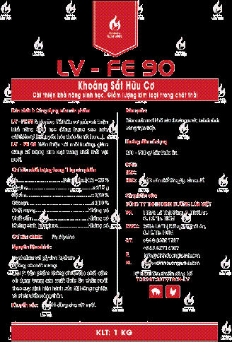 LV-FE 90 I Phụ gia thức ăn chăn nuôi Khoáng Sắt Hữu Cơ