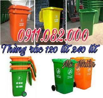 Chuyên sỉ lẻ thùng rác 120L 240L 660L nhập khẩu giá rẻ tại đồng tháp- lh 0911.082.000