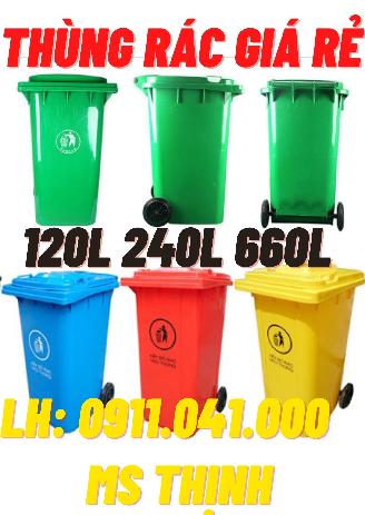 Chuyên cung cấp thùng rác giá rẻ 120lit, 240lit, 660lit 0911041000