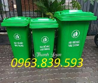 Bán thùng rác nhựa 60lit 120lit rẻ HCM./ 0963.839.593 Ms.Loan