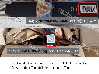 Phân biệt Son 3CE Thật giả bằng BarCode và Hidden Tag