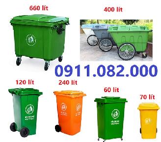 Thùng rác 120 lít giá sỉ- hạ giá thùng rác 120 lít tại đồng tháp -lh 0911082000