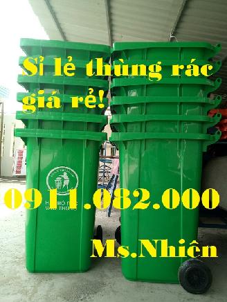 Bỏ sỉ thùng rác 240 lít giá rẻ tại cần thơ- thùng rác môi trường, thùng rác công cộng- lh 0911.082.0