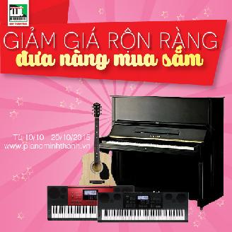Chương trình giảm giá nhạc cụ cực sốc tại Minh Thanh PIANO nhân ngày 20/10