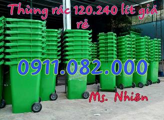  Cung cấp thùng rác nhựa 120L 240L giá rẻ, thùng rác y tế đạp chân, thùng rác công nghiệp- lh 091108