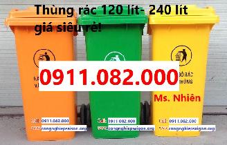 Chuyên cung cấp thùng rác 120 lít 240 lít giá rẻ cà mau