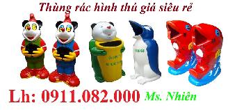  Cung cấp thùng rác hình thú giá rẻ- thùng rác cá chép, thùng rác 120l 240l 660l giá sỉ- lh 09110820