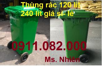 Chuyên cung cấp thùng rác 240 lít giá sỉ lẻ- thùng rác giá rẻ tuy hòa- phú yên