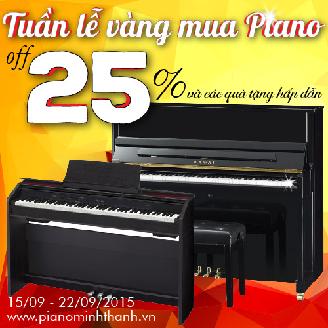Khuyến Mãi: Tuần lễ vàng đàn piano tại Minh Thanh giảm giá nhiều model piano