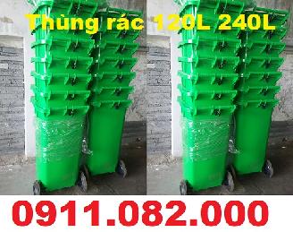 Thùng rác môi trường, thùng rác nhựa 120 lít 240 lít 660 lít giá rẻ sỉ và lẻ- 0911.082.000