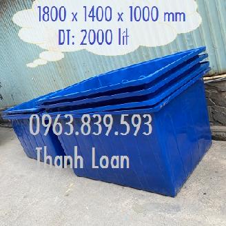 Thùng nhựa 750lit 1000lit 2000lit sử dụng nuôi cá, làm bể bơi./ 0963.839.593 Ms.Loan