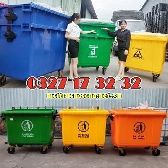 Sỉ đại lý thùng rác nhựa 660L HDPE nguyên sinh giá rẻ HCM, HN
