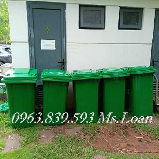 Thùng rác 240l đựng rác ngoài trời, thùng rác đô thị 240lit giá rẻ. Call 0963.839.593 Ms.Loan