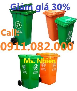 Bán sỉ- lẻ thùng rác 120 lít, 240 lít nhựa HDPE, Composite giá rẻ