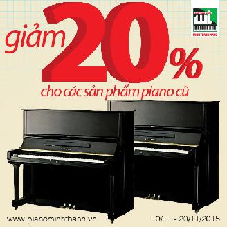 Mừng 20-11 giảm giá đàn piano cũ đặc biệt tại Minh Thanh PIANO