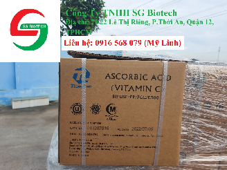 Vitamin C 99% ascorbic acid - vitamin nguyên liệu cho thú y thủy sản