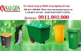 Cần bán thùng rác 240 lít giá rẻ tại hậu giang- thùng rác 2 ngăn, 3 ngăn giá tốt- lh 0911082000